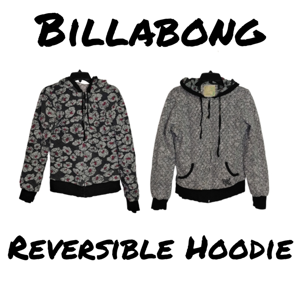 Billabong Full Zip Reversible Print Hoodie Jacket